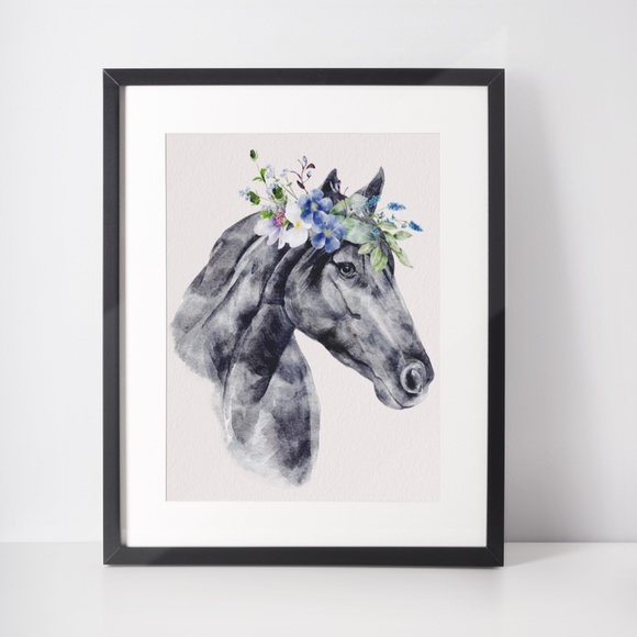 Wall Art Horse Portrait Print Poster Unframed - Picture 4 of 12